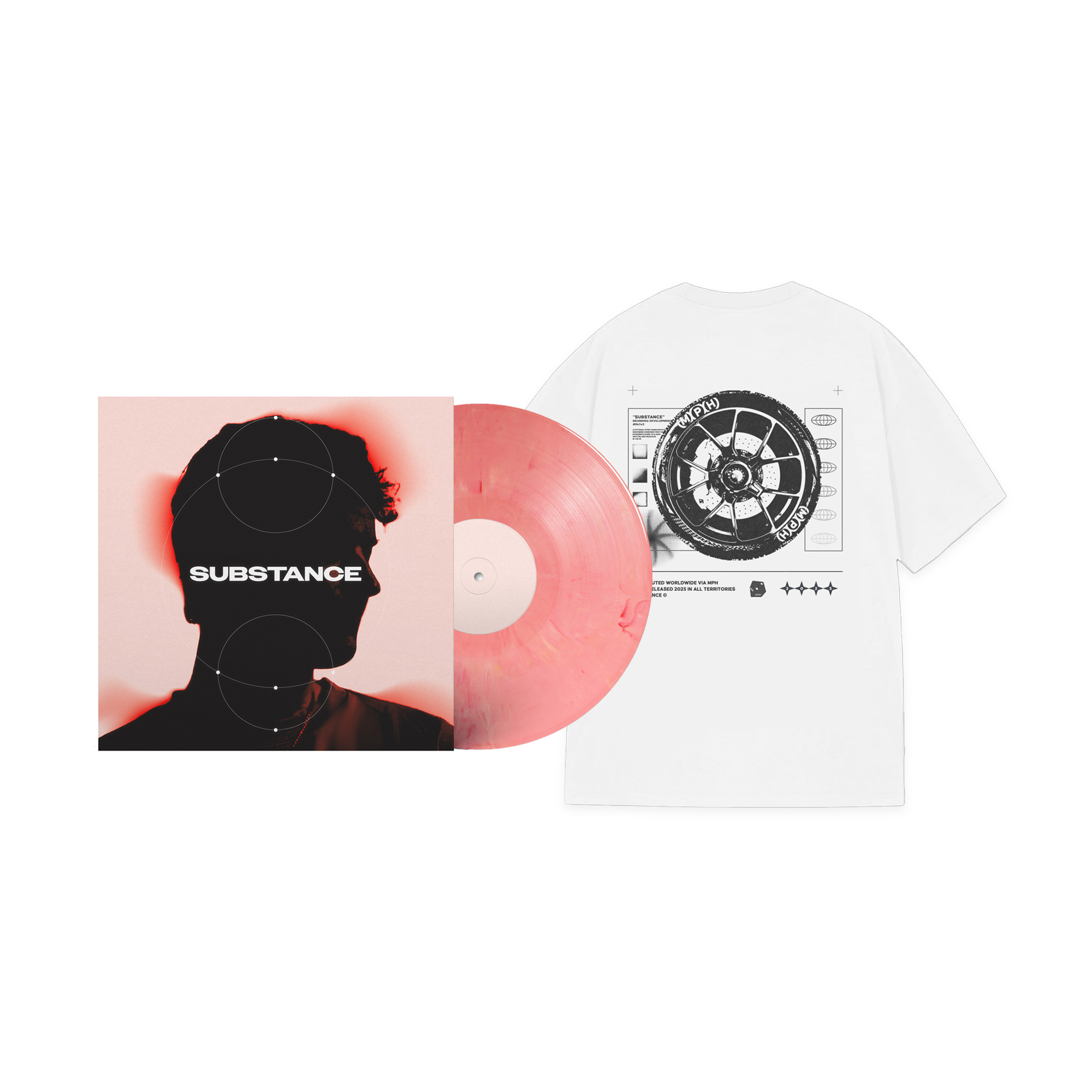 Substance Vinyl and White Tee combo