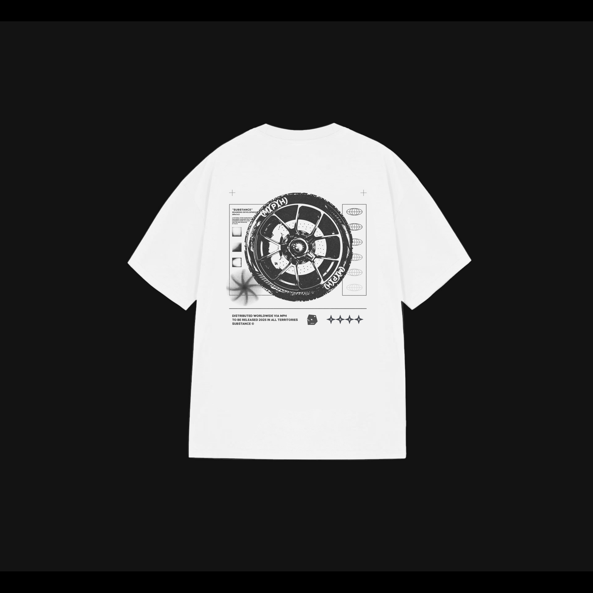 "SUBSTANCE" Tee White
